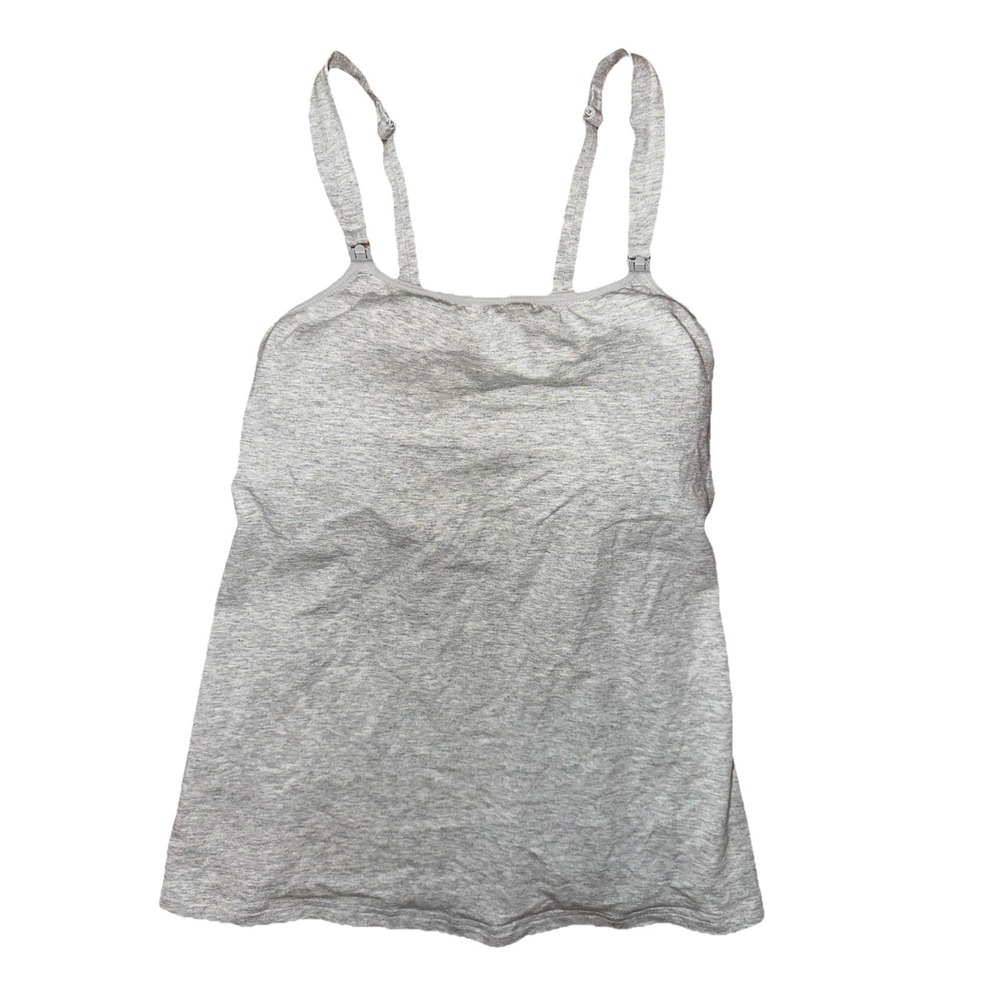 Kindred Bravely Nursing Tank Women's Size Small Petite Gray Maternity Top